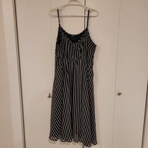 Torrid Black & White Striped Maxi Dress